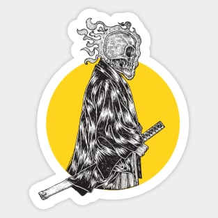 Skull Samurai Sticker